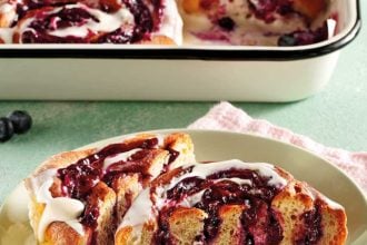 Blueberry Cinnamon Rolls χωρίς ζάχαρη