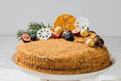 cheesecake με μελομακάρονα