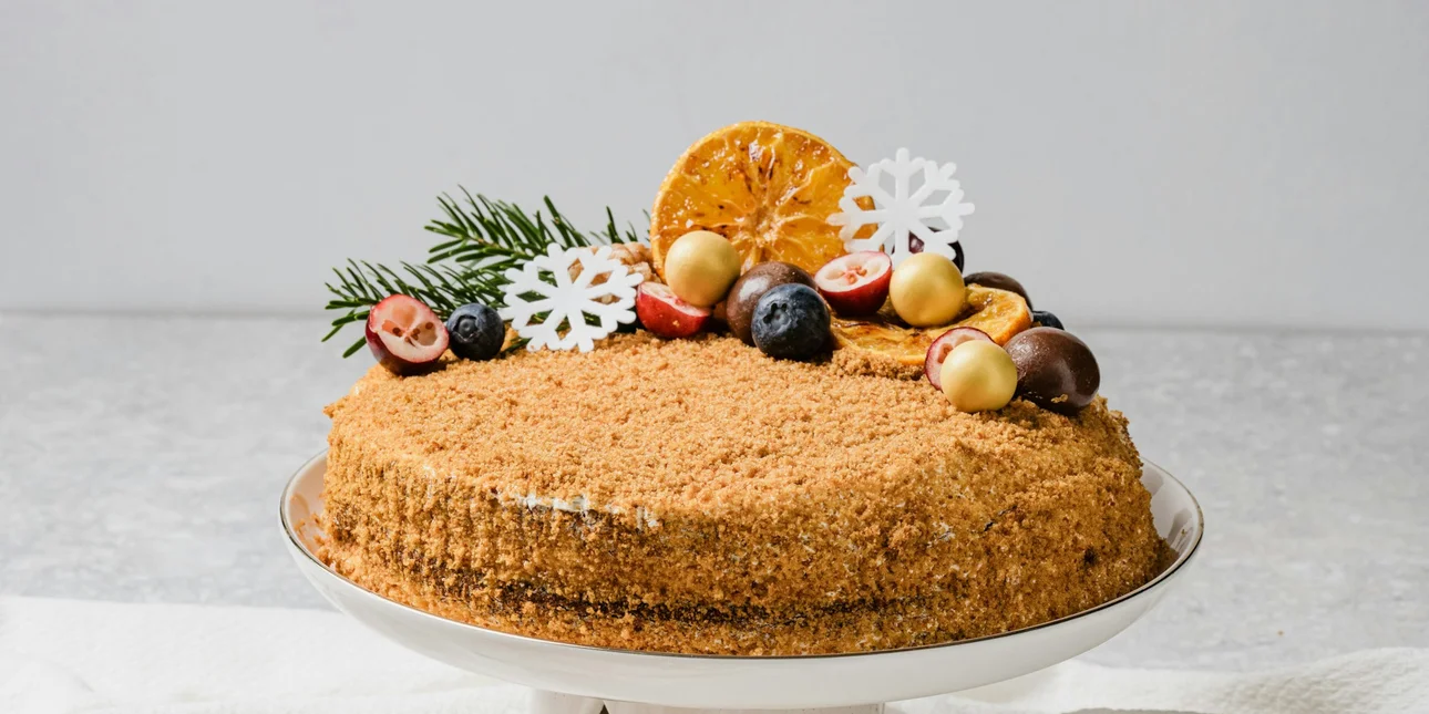 cheesecake με μελομακάρονα