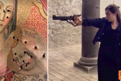 Βαρύ πρόστιμο στην πολιτικό από την Ελβετία που χρησιμοποίησε εικόνα της Παναγίας ως στόχο σκοποβολής