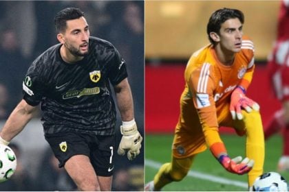 Στους κορυφαίους σε clean sheets για το 2025 Στρακόσα και Τζολάκης