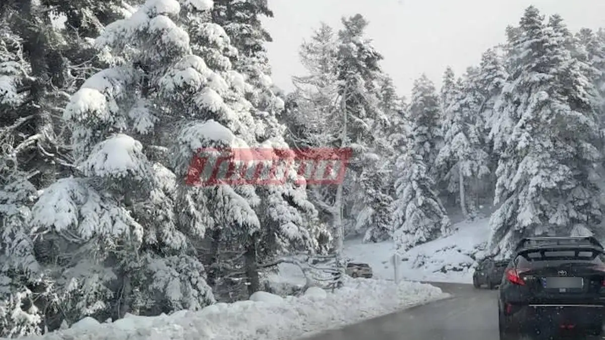 ΚΑΙΡΟΣ: Επιδείνωση και έντονο κύμα ψύχους από το απόγευμα - Χιονίζει στα ορεινά της Αχαΐας - "Άσπρισαν" τα Καλάβρυτα - ΦΩΤΟ