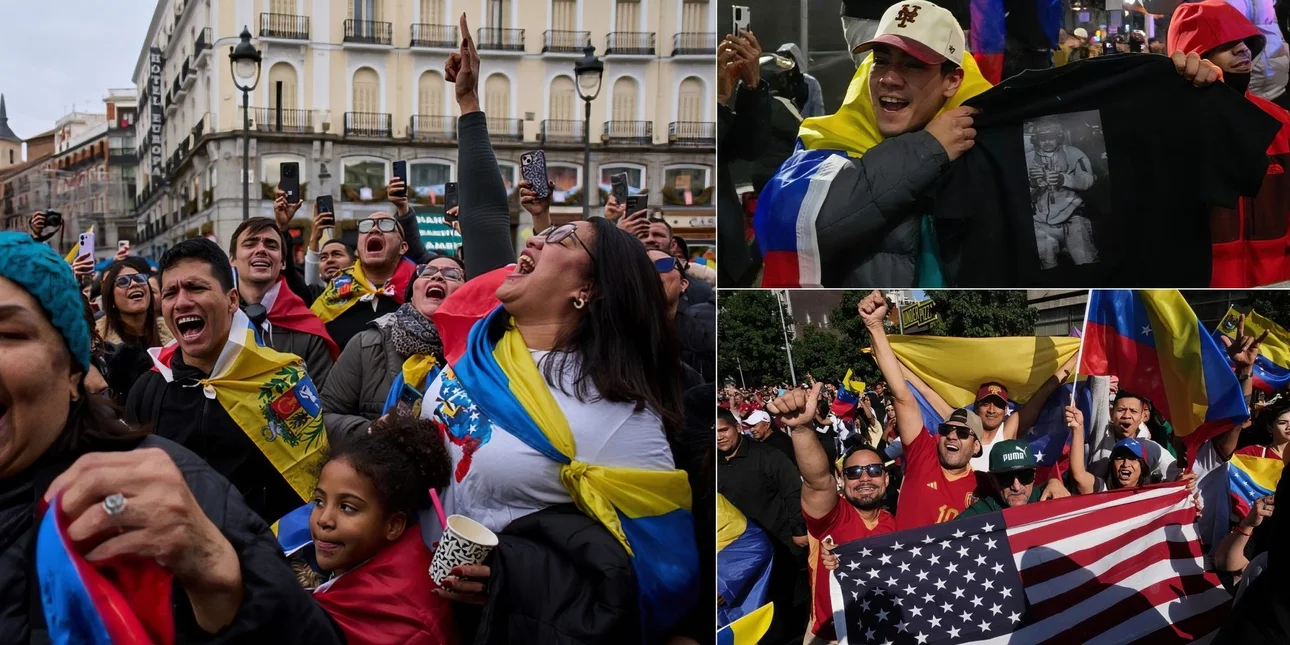 Πανηγύρια σε όλο τον κόσμο από χιλιάδες Βενεζουελάνους με σημαίες των ΗΠΑ μετά τη σύλληψη Μαδούρο (ΒΙΝΤΕΟ)
