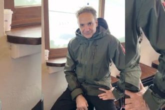 Ο Κυριάκος Μητσοτάκης παρουσίασε το νέο καφέ στην κορυφή της Στύγας στα Καλάβρυτα