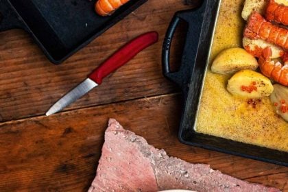 Παντζάρια ψητά με λωτούς, καρύδια και γαλομυζήθρα