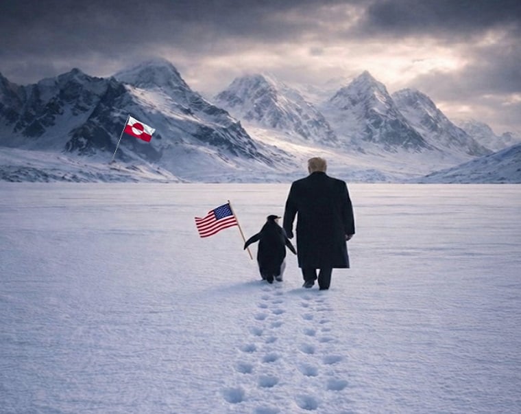 «Οι πιγκουίνοι δεν αφορούν τη Γροιλανδία» – Η εικόνα του Τραμπ που προκάλεσε καυστικά σχόλια στο διαδίκτυο