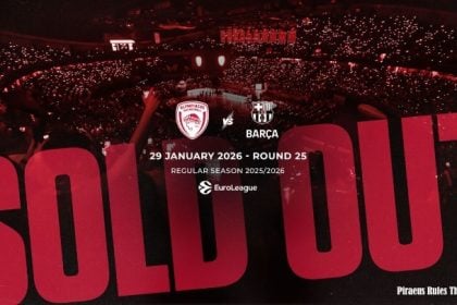 Sold out μία εβδομάδα πριν το τζάμπολ στον αγώνα Ολυμπιακός-Μπαρτσελόνα
