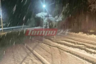 Αχαΐα: Προβλήματα στα ορεινά του νομού, λόγω παγετού και χιοπτώσεων - Που χρειάζονται αλυσίδες