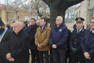 Ο Φωκίων Ζαΐμης στο μνημόσυνο για τις εκτελέσεις Ελλήνων ηρώων από τους Γερμανούς στα Σελλά