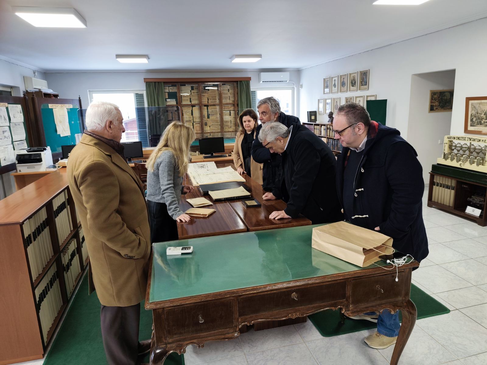 Στο Μουσείο Τύπου της ΕΣΗΕΠΗΝ ο Πρόεδρος της  εφορευτικής επιτροπής της Εθνικής Βιβλιοθήκης Σταύρος Ζουμπουλάκης-ΦΩΤΟ