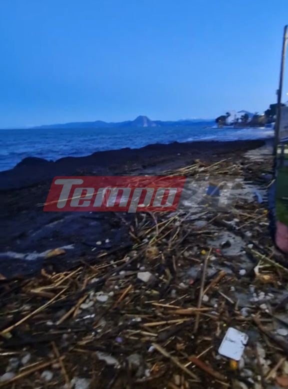 Πάτρα: Η θάλασσα ...βγήκε στο δρόμο στο Μονοδένδρι ΦΩΤΟ