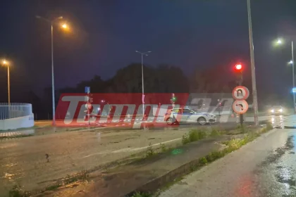 Πάτρα: Γέμισε νερά και πάλι η Ακτή Δυμαίων - Ξέμεινε αυτοκίνητο - Απέκλεισε το δρόμο η ΕΛ.ΑΣ