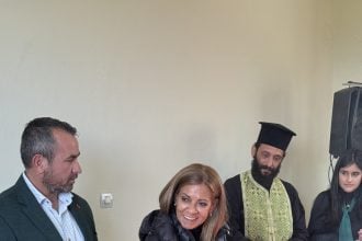 Στην πίτα της Μιτόπολης η Κατερίνα Σολωμού