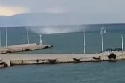 Υδροστρόβιλος σχηματίστηκε στη Ραφήνα