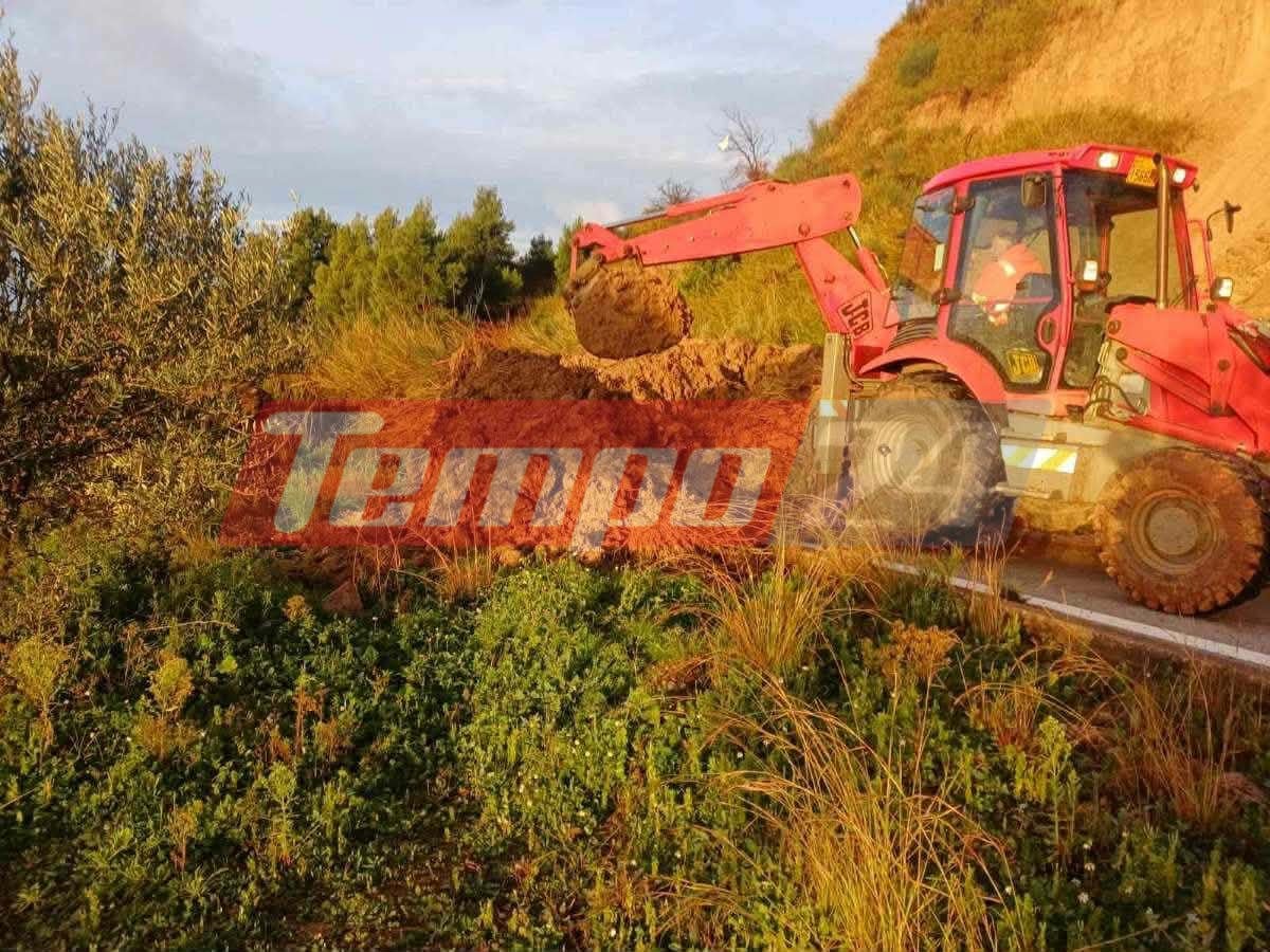 Ηλεία: Νέα μεγάλη κατολίσθηση-ΦΩΤΟ