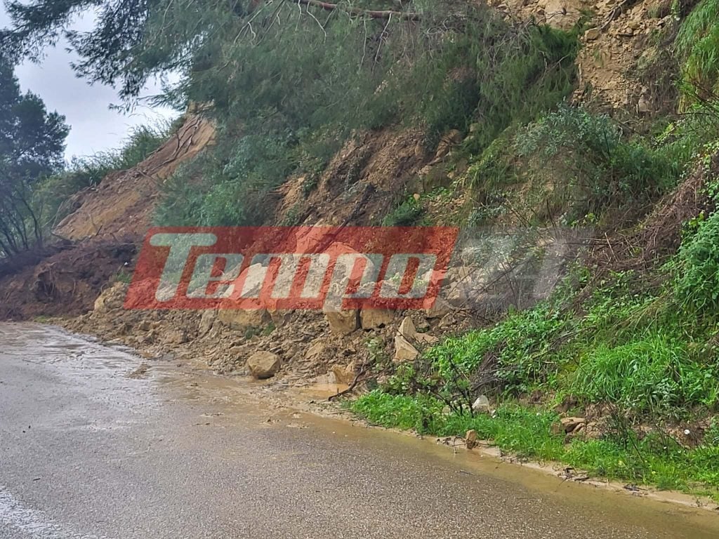 Ηλεία: Κατολισθήσεις στην Αλφειούσα-Απροσπέλαστος ο δρόμος που συνδέει χωριά με το Γούμερο ΦΩΤΟ & ΒΙΝΤΕΟ