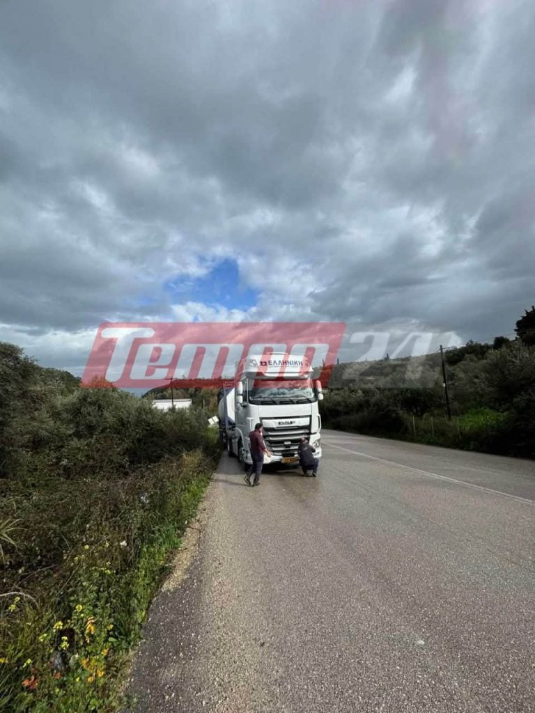 Πάτρα: Νέα εκτροπή νταλίκας στον δρόμο καρμανιόλα-ΦΩΤΟ