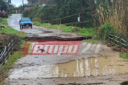 Σταδιακή αποκατάσταση υδροδότησης στον Πύργο, μετά τις καταστροφές από την κακοκαιρία
