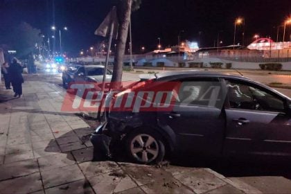 Πάτρα: Αναστάτωση από τροχαίο στην Ακτή Δυμαίων - Όχημα "καβάλησε" τη νησίδα και μπήκε στο αντίθετο ρεύμα (ΦΩΤΟ)