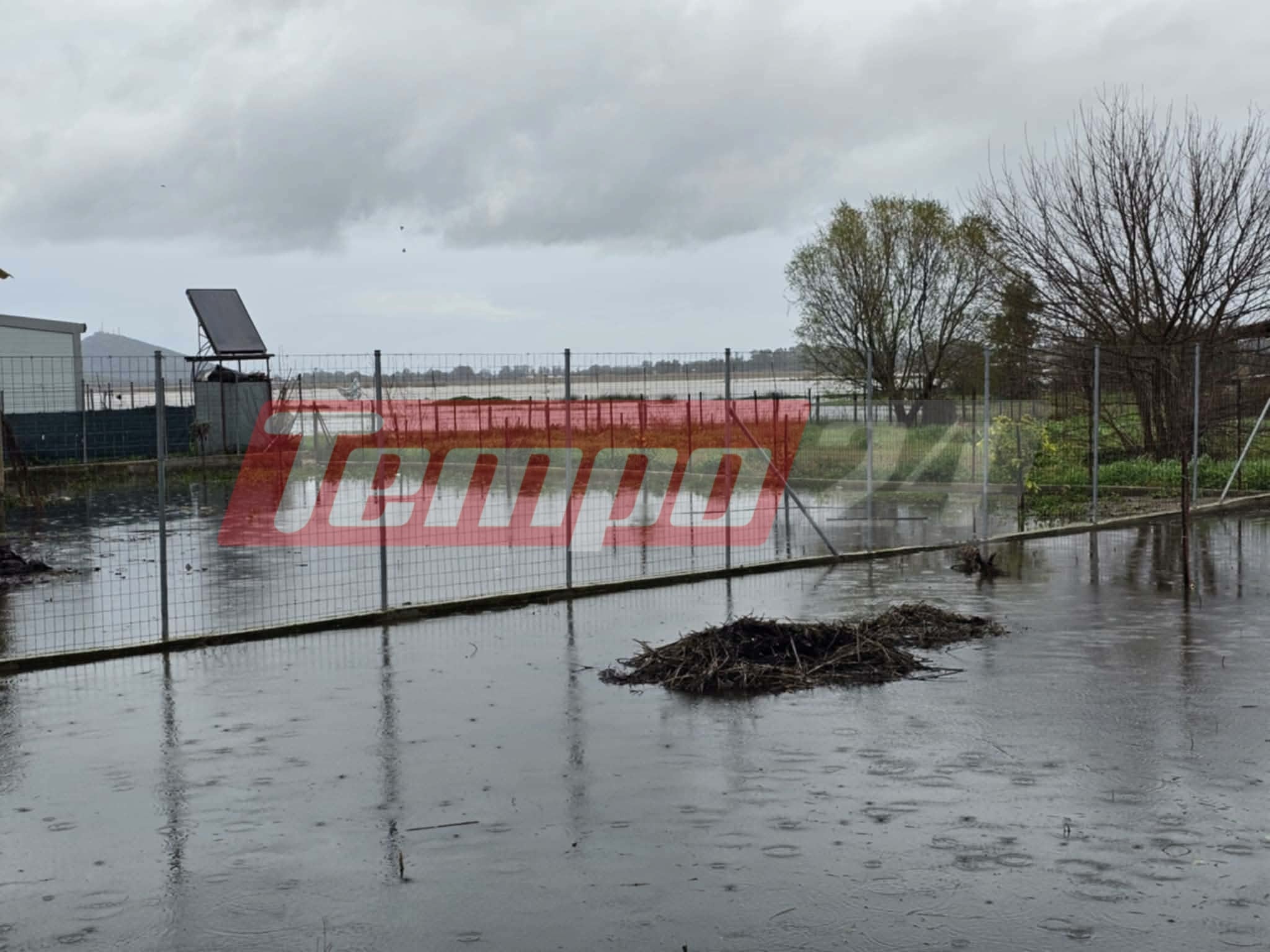 Δυτική Αχαΐα: Πλημμύρισαν δρόμοι και καλλιέργειες στο Μετόχι (ΦΩΤΟ & βιντεο)