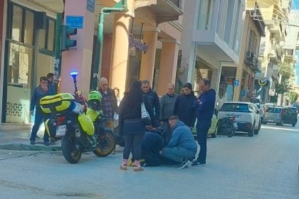 Πάτρα: Τροχαίο στην Κορίνθου – ΙΧ εκτίναξε δικυκλιστή – ΦΩΤΟ