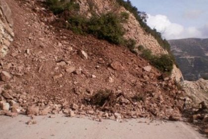 Ηλεία: Νέα μεγάλη κατολίσθηση