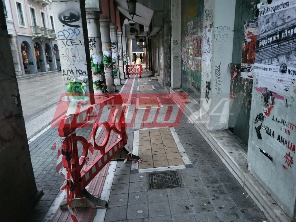 Πάτρα: Διέλυσαν τα απαγορευτικά από το κτίριο-παγίδα, κινδυνεύουν άμεσα περαστικοί από την Κορίνθου ΦΩΤΟ