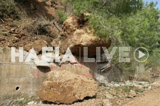 Ηλεία: Μεγάλη κατολίσθηση βράχων στο δρόμο της Αλφειούσας - ΦΩΤΟ