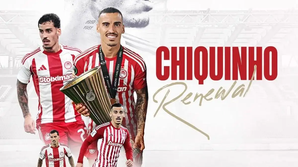 Ο Τσικίνιο επέκτεινε το συμβόλαιό του με τον Ολυμπιακό