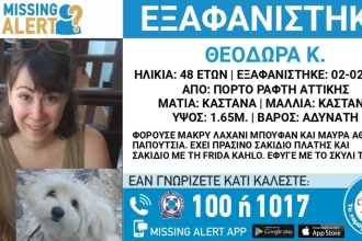 Εξαφάνιση 48χρονης από το Πόρτο Ράφτη