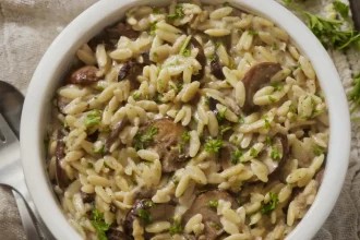 Κριθαρότο με μανιτάρια