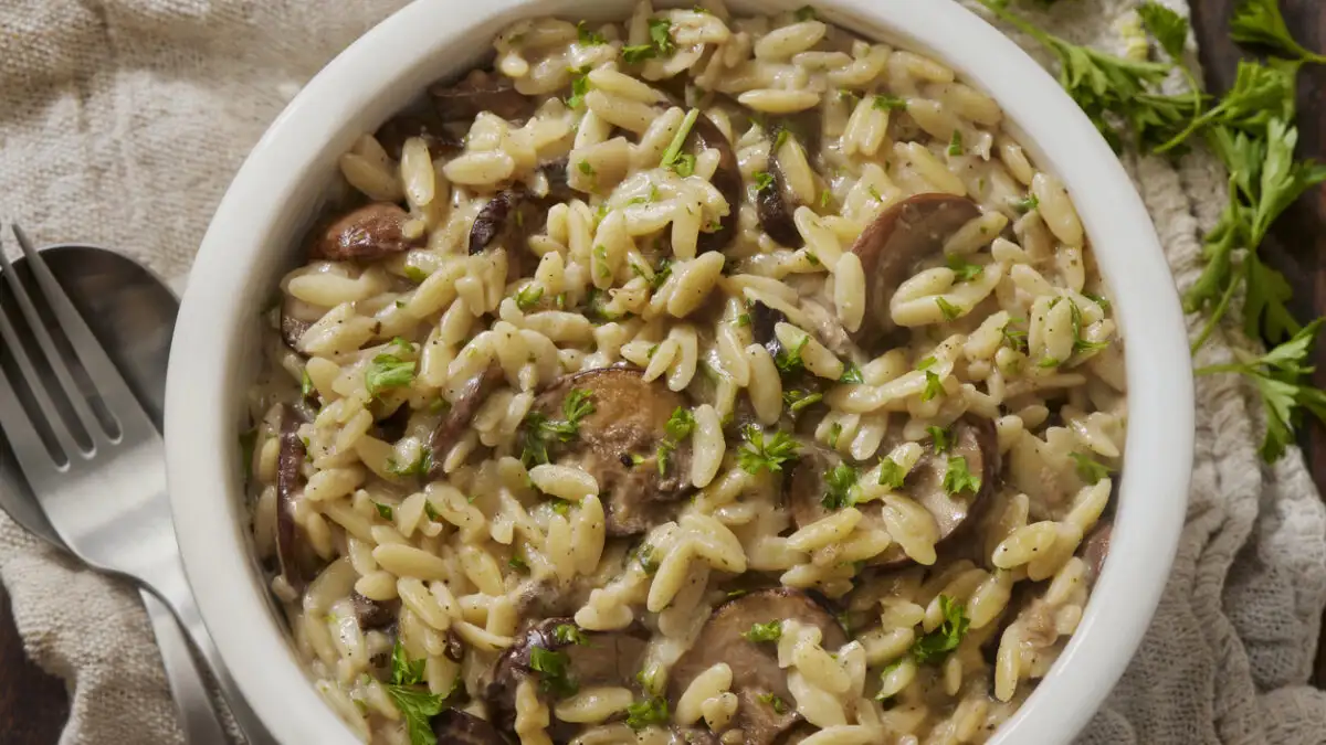 Κριθαρότο με μανιτάρια