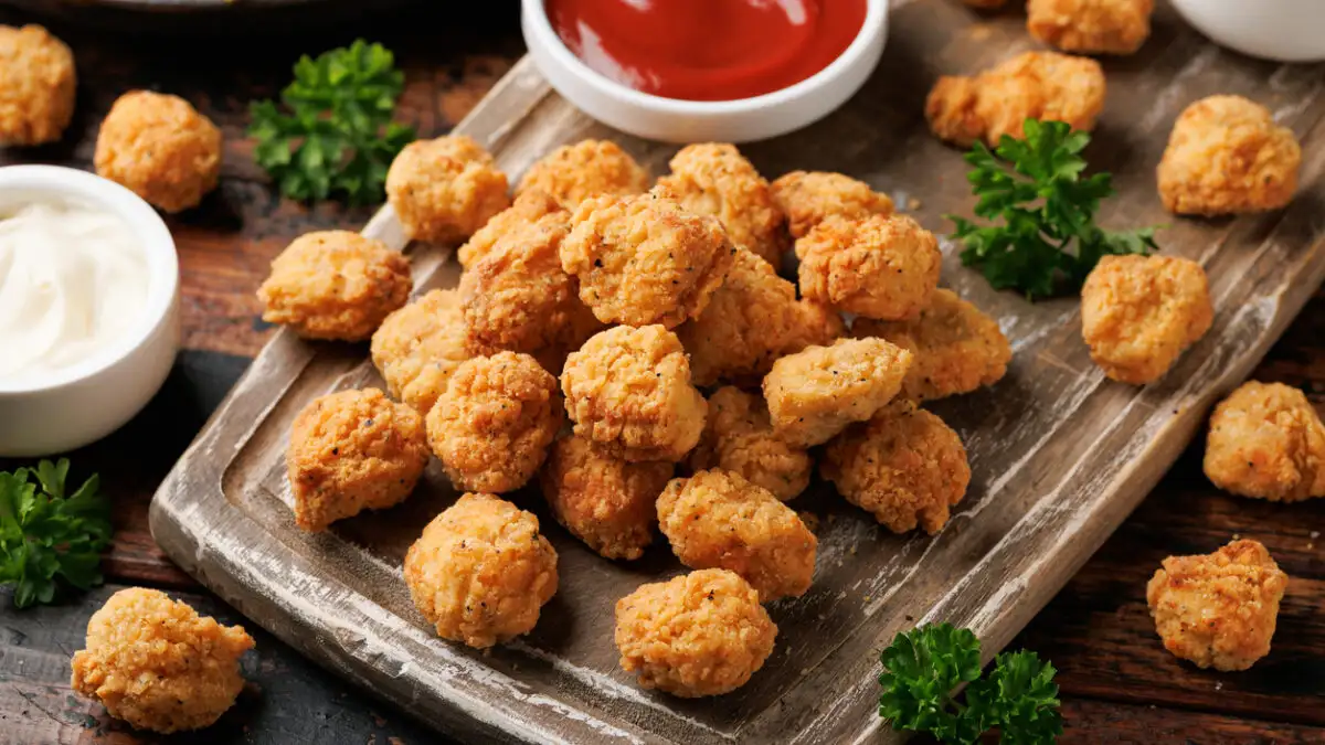 Τραγανές μπουκιές κοτόπουλου σαν pop corn