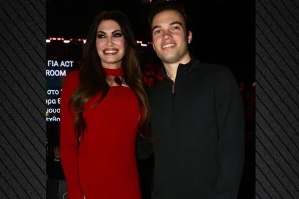 Η Κίμπερλι Γκιλφόιλ με τον γιο της στον ελληνικό τελικό της Eurovision, δείτε φωτογραφίες