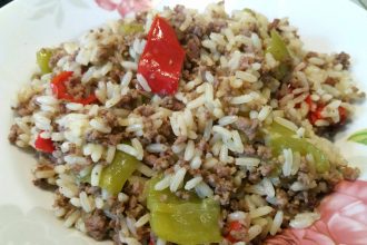 Τηγανητό ρύζι με κιμά