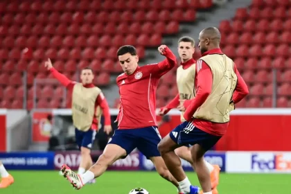 Μπάγερ Λεβερκούζεν – Ολυμπιακός: Η προπόνηση των ποδοσφαιριστών του Μεντιλίμπαρ στην «BayArena»