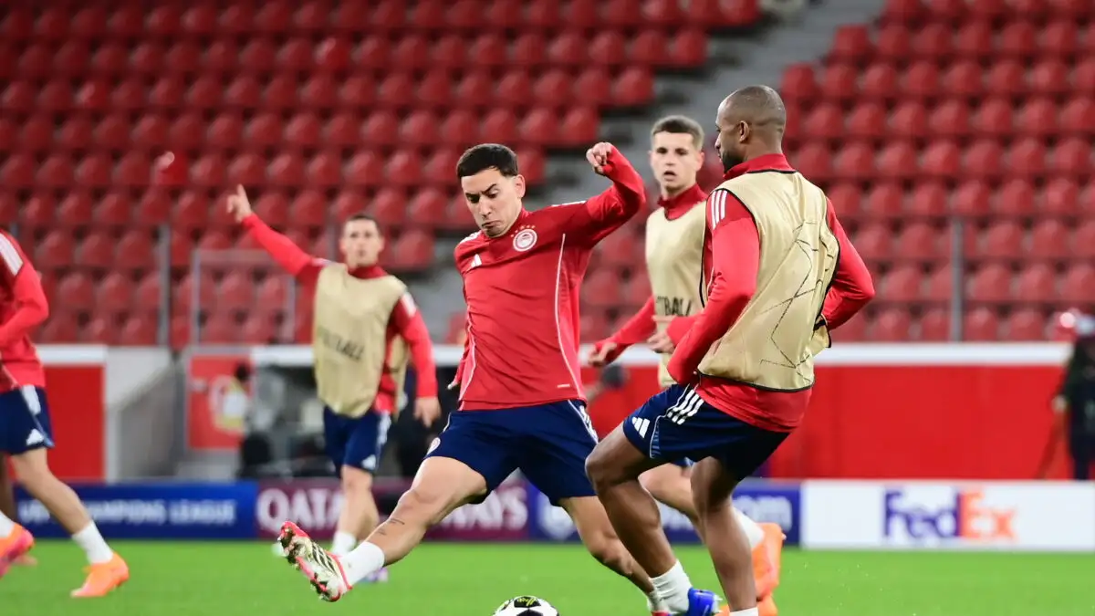 Μπάγερ Λεβερκούζεν – Ολυμπιακός: Η προπόνηση των ποδοσφαιριστών του Μεντιλίμπαρ στην «BayArena»