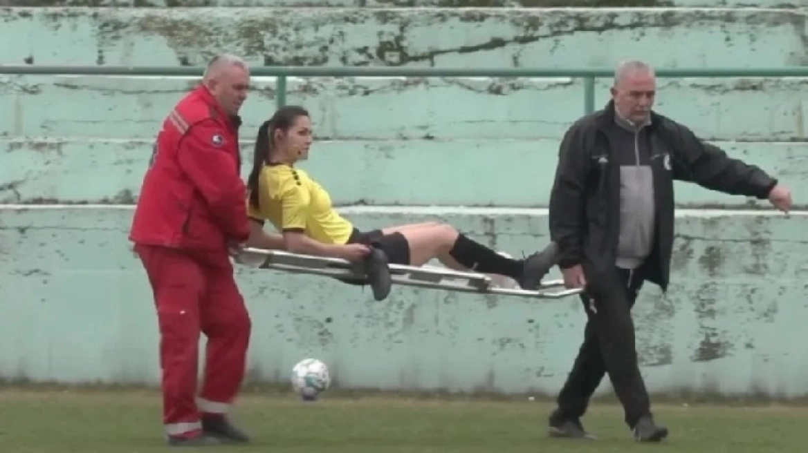 Απίθανο περιστατικό στη Σερβία: Τραυματίστηκε διαιτητής και την αντικατέστησε συνάδελφός της που ήταν στην κερκίδα