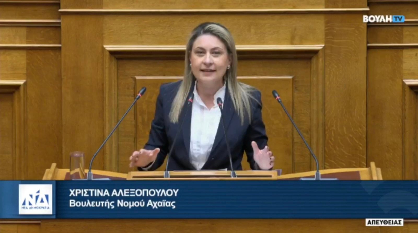 Χρ. Αλεξοπούλου: Ομιλία στη Βουλή για την πρόληψη και αντιμετώπιση των έντονων φαινομένων και των φυσικών καταστροφών (ΒΙΝΤΕΟ)