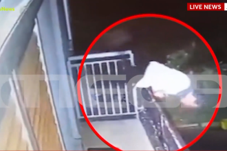 Αγρίνιο: Η σοκαριστική στιγμή που 57χρονος πέφτει από μπαλκόνι (ΒΙΝΤΕΟ)