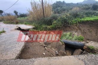 Χωρίς νερό για μέρες Πύργος και Αρχαία Ολυμπία μετά τις καταστροφές από την σφοδρή κακοκαιρία