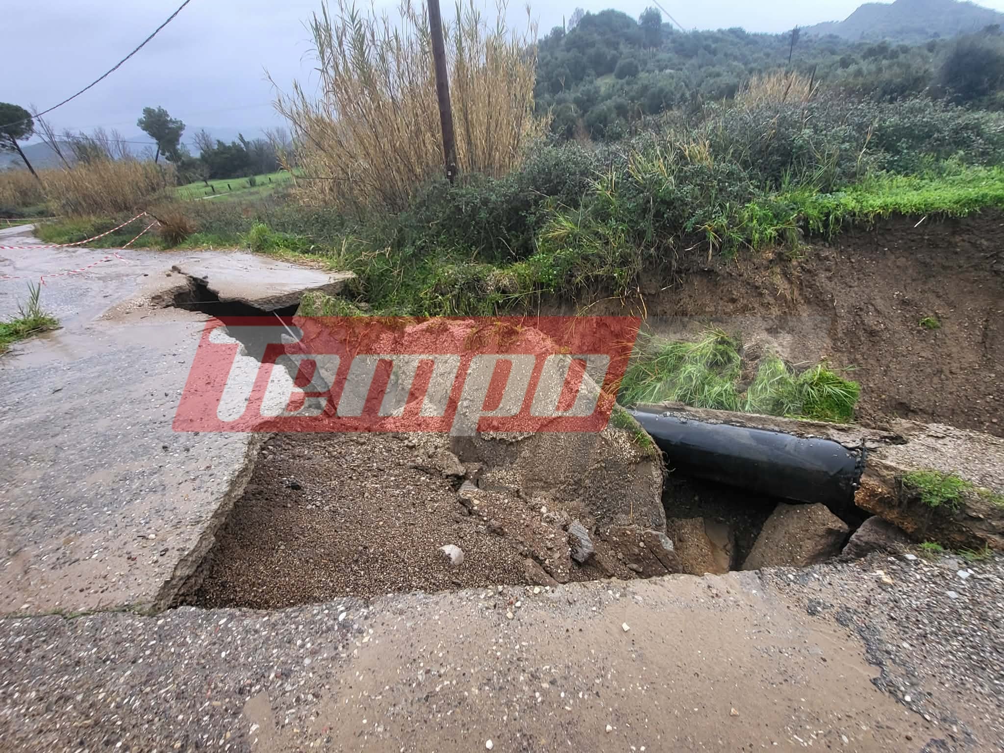 Χωρίς νερό για μέρες Πύργος και Αρχαία Ολυμπία μετά τις καταστροφές από την σφοδρή κακοκαιρία