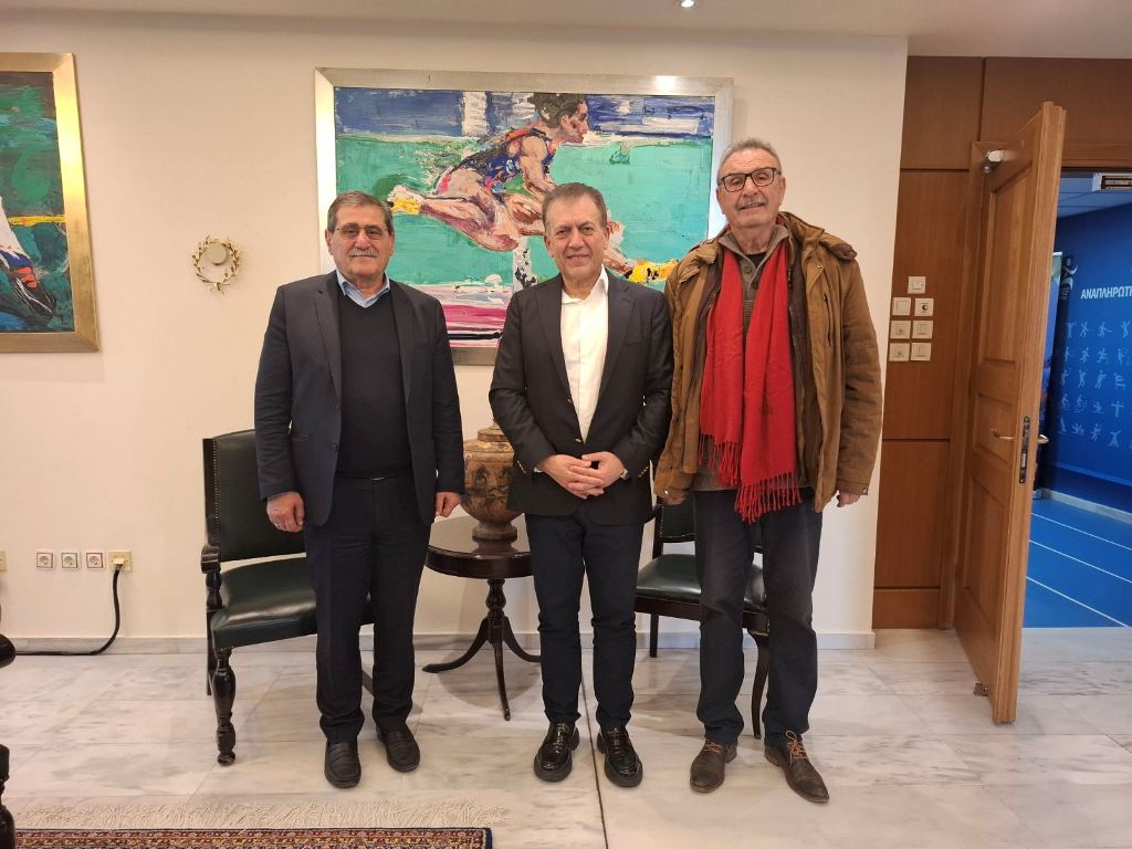 Δήμος Πατρέων: Με τον Υπουργό Αθλητισμού συναντήθηκαν Κ. Πελετίδης και Τάκης Πετρόπουλος