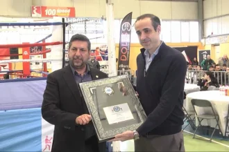 Βράβευση του Γρηγόρη Δημητριάδη από την Ελληνική Ομοσπονδία Πυγμαχίας