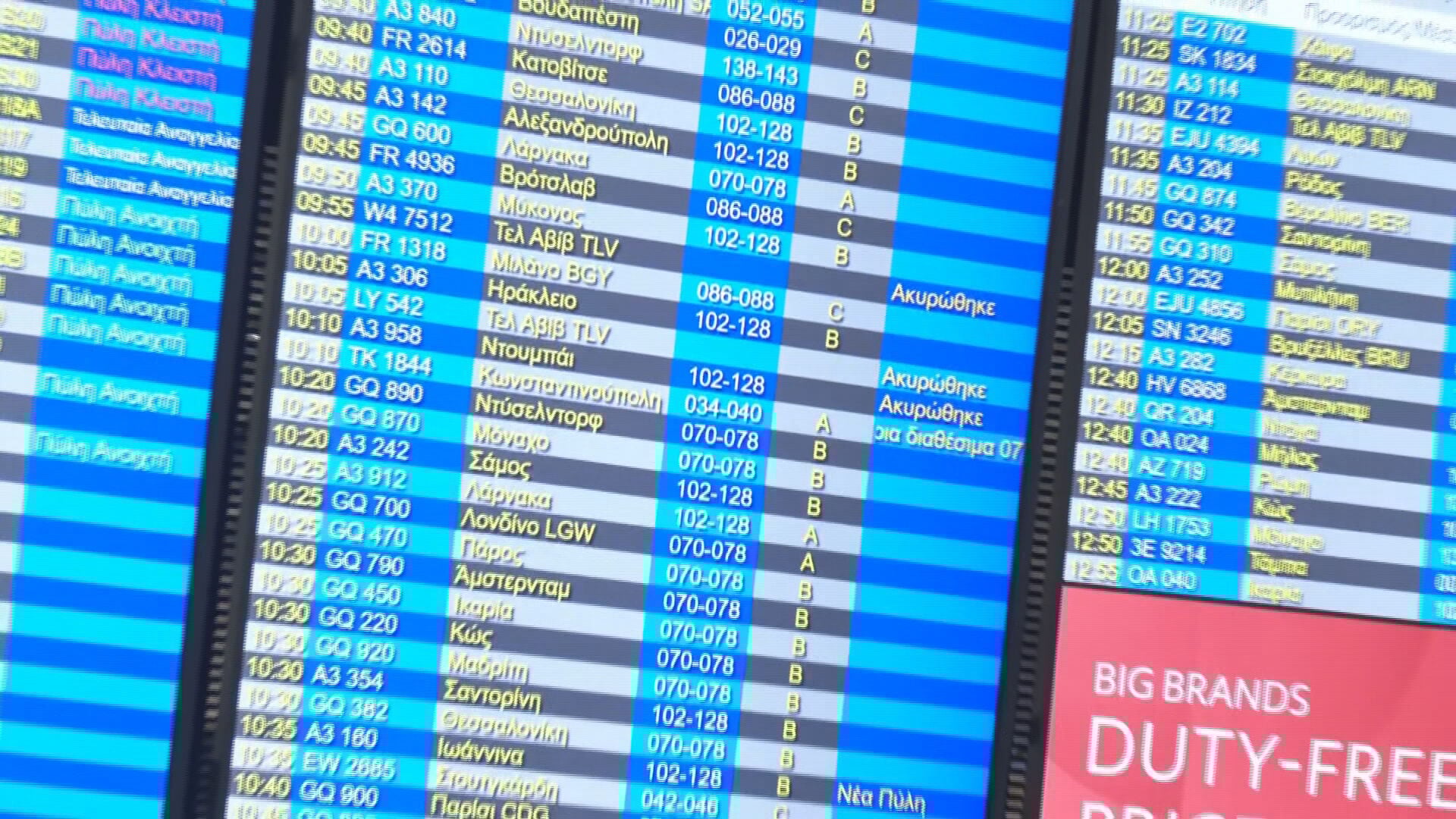 Αεροδρόμιο «Ελευθέριος Βενιζέλος»: Δεκάδες ακυρώσεις πτήσεων προς Μέση Ανατολή λόγω της κρίσης