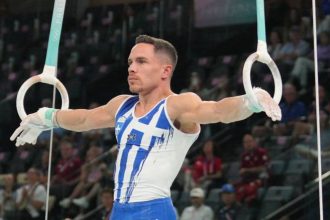 Ο Λευτέρης Πετρούνιας προκρίθηκε στον τελικό των κρίκων στο παγκόσμιο Κύπελλο του Μπακού