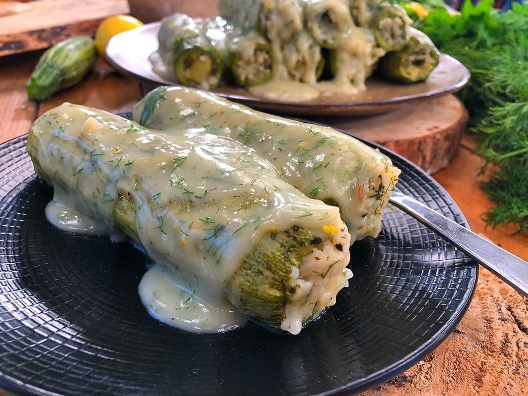 Νηστίσιμα κολοκυθάκια γεμιστά