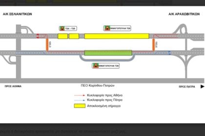 Ολυμπία Οδός: Εργασίες βαριάς συντήρησης στις σήραγγες της Παναγοπούλας από Δευτέρα