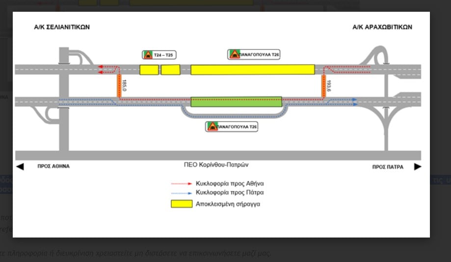 Ολυμπία Οδός: Εργασίες βαριάς συντήρησης στις σήραγγες της Παναγοπούλας από Δευτέρα