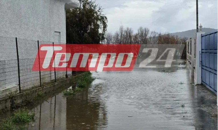 Σε κατάσταση έκτακτης ανάγκης κηρύχθηκε ο Δήμος Δυτικής Αχαΐας μετά τις πλημμύρες και τις κατολισθήσεις